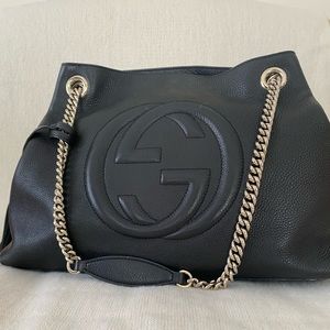 Brand NEW black Gucci Soho Chain Tote